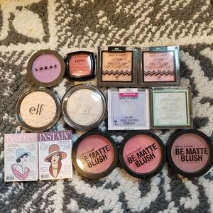 Blush and highlighter.